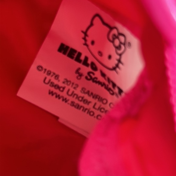 Hello Kitty Sanrio 2012 Pink Sequin Satin Face Bag Purse - Picture 11 of 16